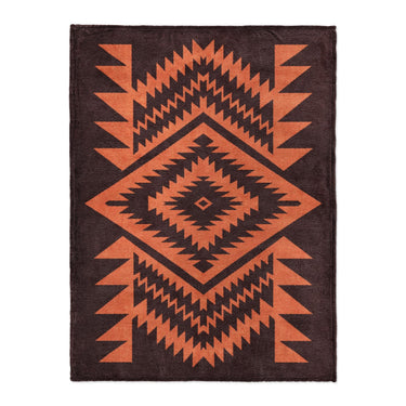 Reyno Orange & Maroon in Large (60" x 80") Size