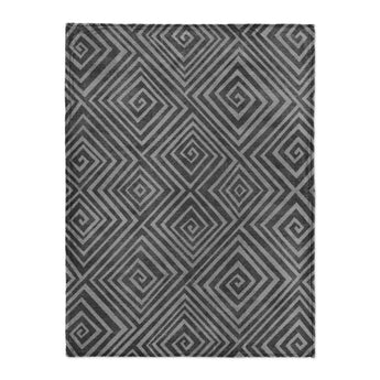 Hoffman Black & Charcoal in Large (60" x 80") Size