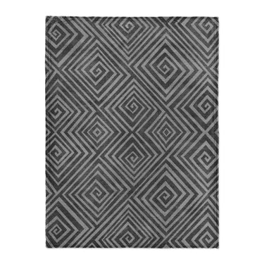 Hoffman Black & Charcoal in Large (60" x 80") Size