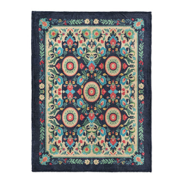 Nellie Blue Multicolor in Large (60" x 80") Size