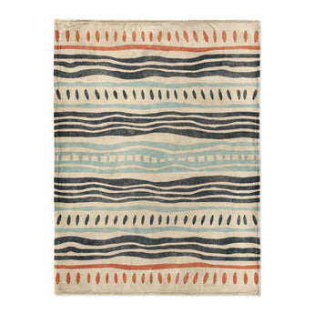 Delsin Blue & Orange in Large (60" x 80") Size