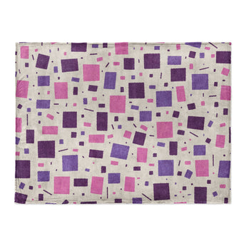 Geometric Confetti Purple & Pink in Large (60" x 80") Size