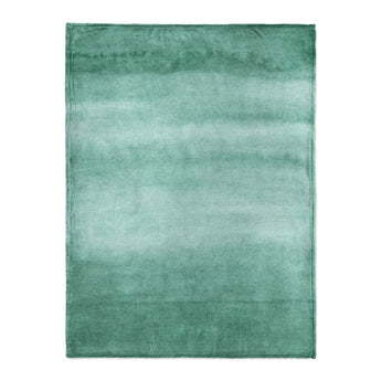 Jacinda Watercolor Teal Ombre in Large (60" x 80") Size