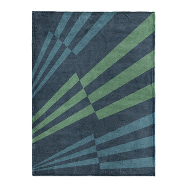 Prisma Blue & Green in Large (60" x 80") Size