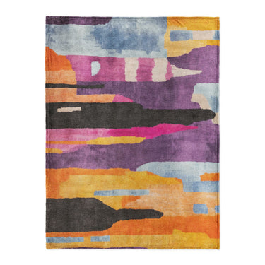 Raheem Orange & Purple in Large (60" x 80") Size