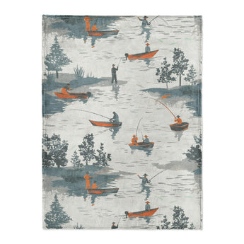 Gone Fishing in Large (60" x 80") Size