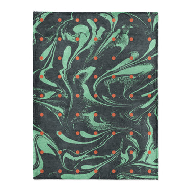 Acid Burn Teal & Orange in Large (60" x 80") Size