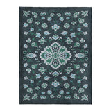 Fenwick Navy & Green in Large (60" x 80") Size