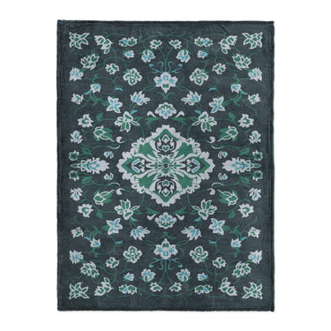 Fenwick Navy & Green in Large (60" x 80") Size