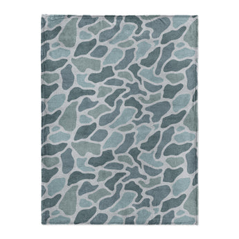 Duck Camo Blue in Large (60" x 80") Size