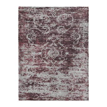 Bennett Maroon & Grey in Large (60" x 80") Size