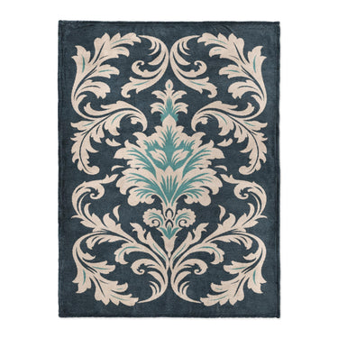 Aubrey Navy & Teal in Large (60" x 80") Size