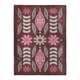 Topanga Burgandy & Pink in Large (60" x 80") Size
