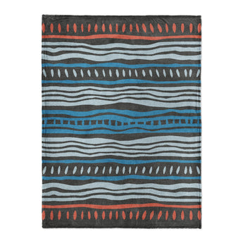 Delsin Blue & Black in Large (60" x 80") Size