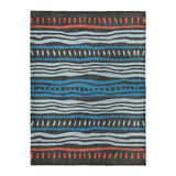 Delsin Blue & Black in Large (60" x 80") Size