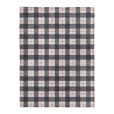 Wallace Plaid Navy & Red in Large (60" x 80") Size