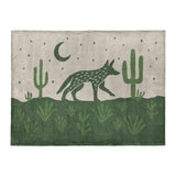 Desert Coyote Forest & Moss Green in Large (60" x 80") Size