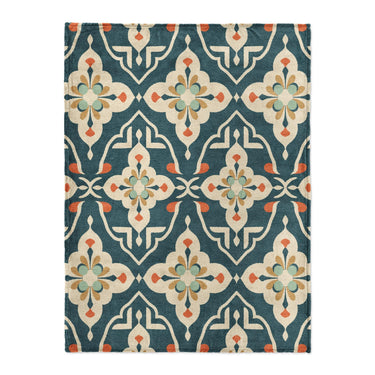 Merrin Blue & Ivory in Large (60" x 80") Size