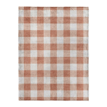 Buffalo Plaid Light Terracotta in Large (60" x 80") Size