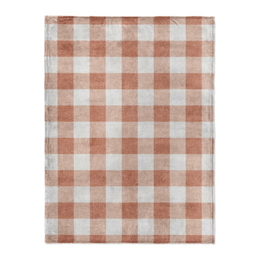 Buffalo Plaid Light Terracotta in Large (60" x 80") Size
