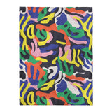 Umberto Black Multicolor in Large (60" x 80") Size