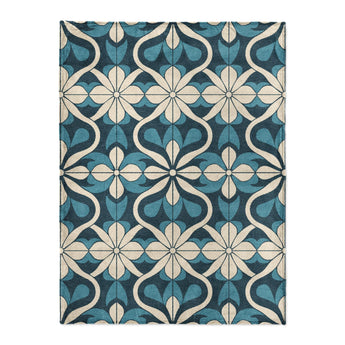 Mattheo Blue & Ivory in Large (60" x 80") Size