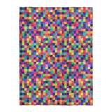 Pixel Mosaic Multicolor Vibrant in Large (60" x 80") Size
