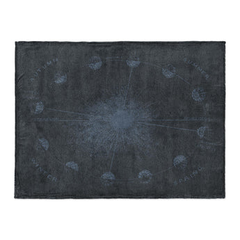 Equinox Navy & Dusty Blue in Large (60" x 80") Size