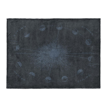 Equinox Navy & Dusty Blue in Large (60" x 80") Size