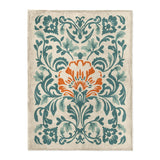 Beryl Teal & Orange in Large (60" x 80") Size