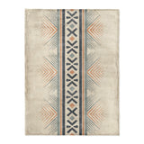Loxcie Ivory & Blue in Large (60" x 80") Size