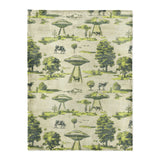 UFO Cow Abduction Toile in Large (60" x 80") Size