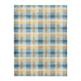 Monroe Plaid Blue & Yellow in Large (60" x 80") Size