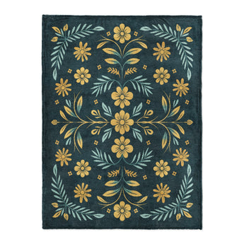 Isabella Navy & Gold in Large (60" x 80") Size