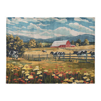 Vermont Spring Farmlife in Large (60" x 80") Size