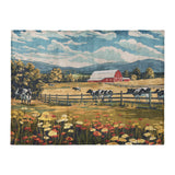 Vermont Spring Farmlife in Large (60" x 80") Size