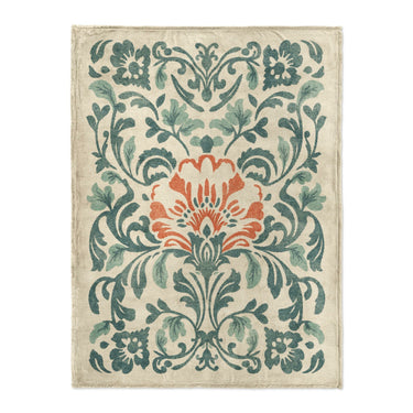 Beryl Teal & Orange in Large (60" x 80") Size