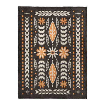 Topanga Black & Yellow in Large (60" x 80") Size