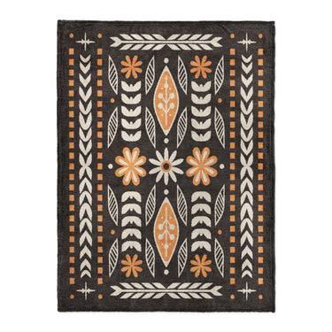 Topanga Black & Yellow in Large (60" x 80") Size