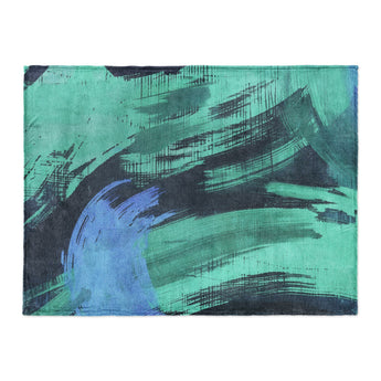Tethys Navy & Seafoam in Large (60" x 80") Size