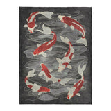 Koi Pond Charcoal in Large (60" x 80") Size