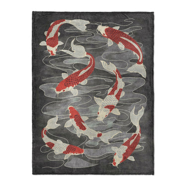Koi Pond Charcoal in Large (60" x 80") Size