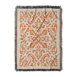 Floranna Ivory & Orange in Large (80" x 60") Size