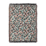 Pixel Mosaic Multicolor Earthtone in Large (80" x 60") Size