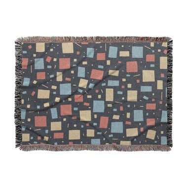 Geometric Confetti Twilight in Large (80" x 60") Size