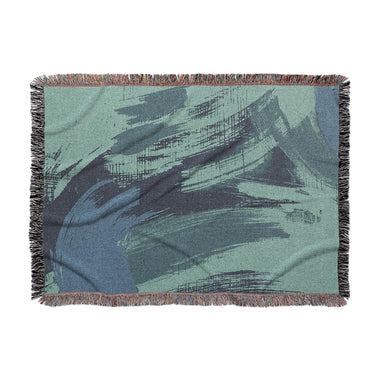 Tethys Navy & Seafoam in Large (80" x 60") Size