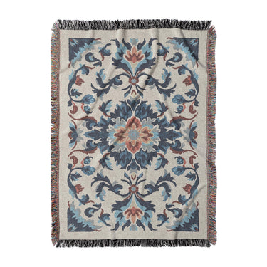 Wilhemina Navy & Red in Large (80" x 60") Size