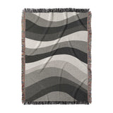 Sinuous Grey Monochrome in Large (80" x 60") Size