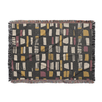 Milo Black, Red, & Yellow Woven Throw Blanket