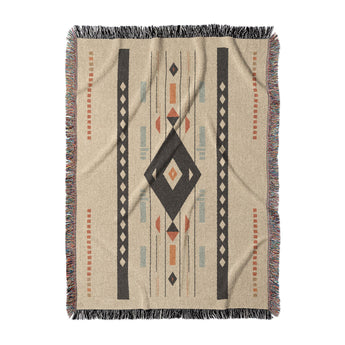 Zosia Black & Taupe in Large (80" x 60") Size